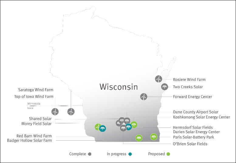 New Wind, Solar and Battery Storage Projects Planned 